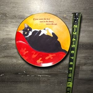 BEST SEAT IN THE HOUSE Maren Schaffner Cat‎ Collector Plate Danbur…